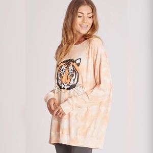 Wildfox Tie Dye La Tigre Roadtrip Sweatshirt